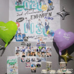 ENHYPENデビュー2周年記念イベント 名古屋カフェの店内装飾の様子